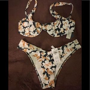 NWT Abercrombie & Fitch two piece swimsuit Small